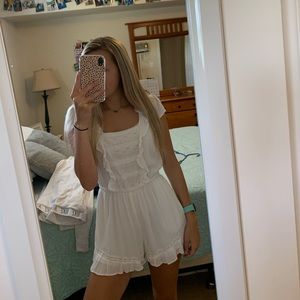 American Eagle Outfitters white flowy romper